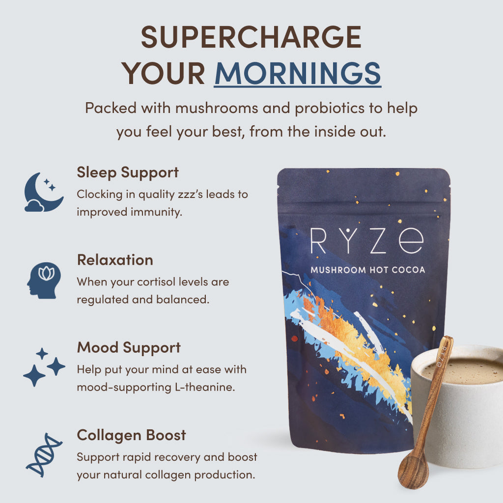 RYZE Nighttime Mushroom Cocoa Starter Bag - 78HC