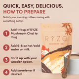 Mushroom Chai (1 Pack - 20 Servings) - ETZE