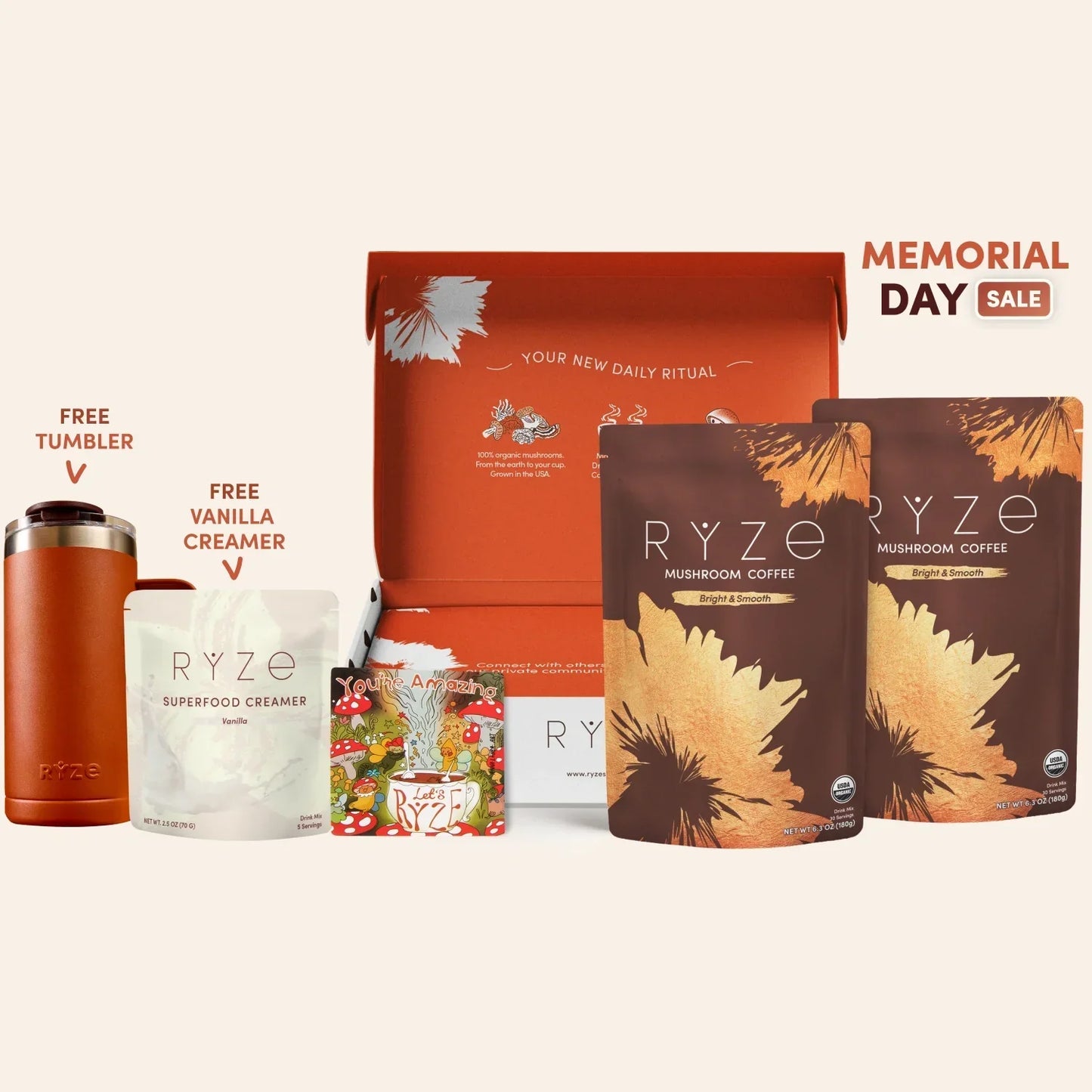 Mushroom Coffee Starter Kit 60 Serving - KBGC