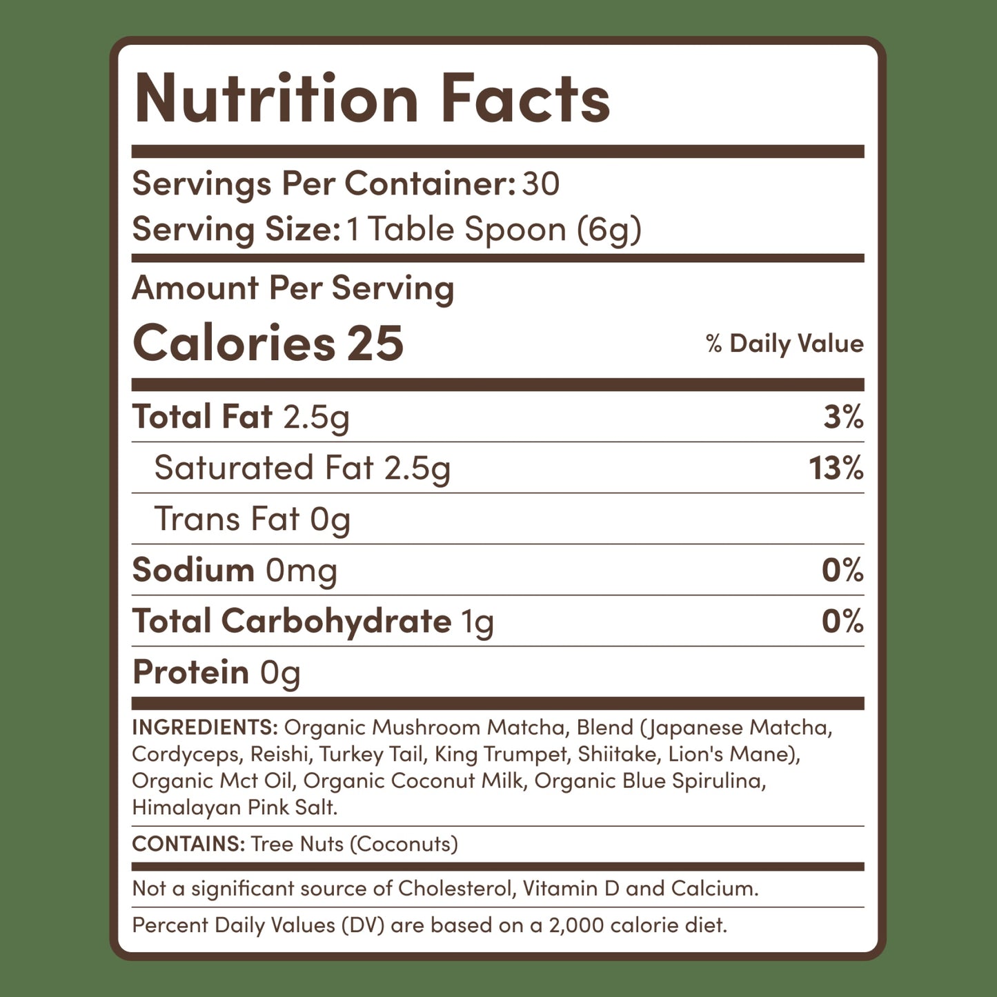 Mushroom Matcha (1 Pack - 30 Servings) - 02FC