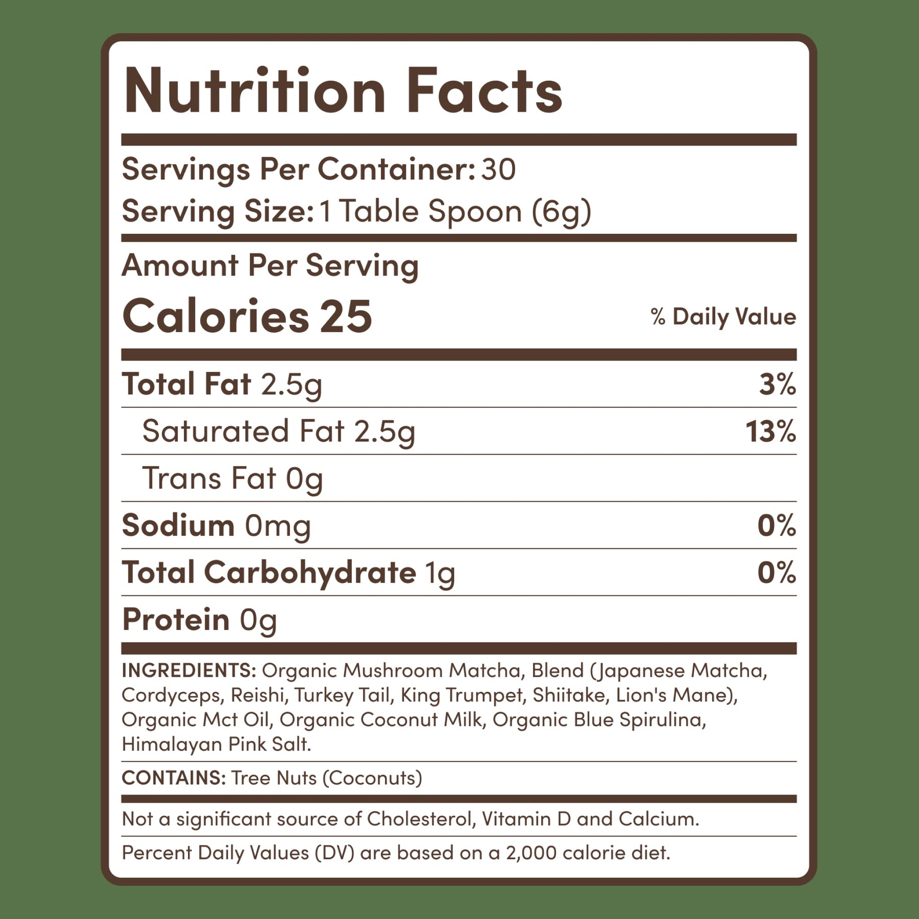 Mushroom Matcha (1 Pack - 30 Servings) - 02FC