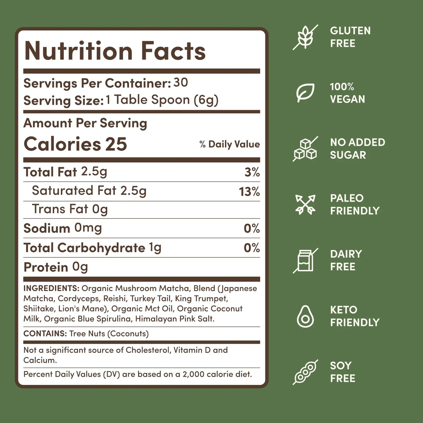 Mushroom Matcha (30 Servings) - W24Y
