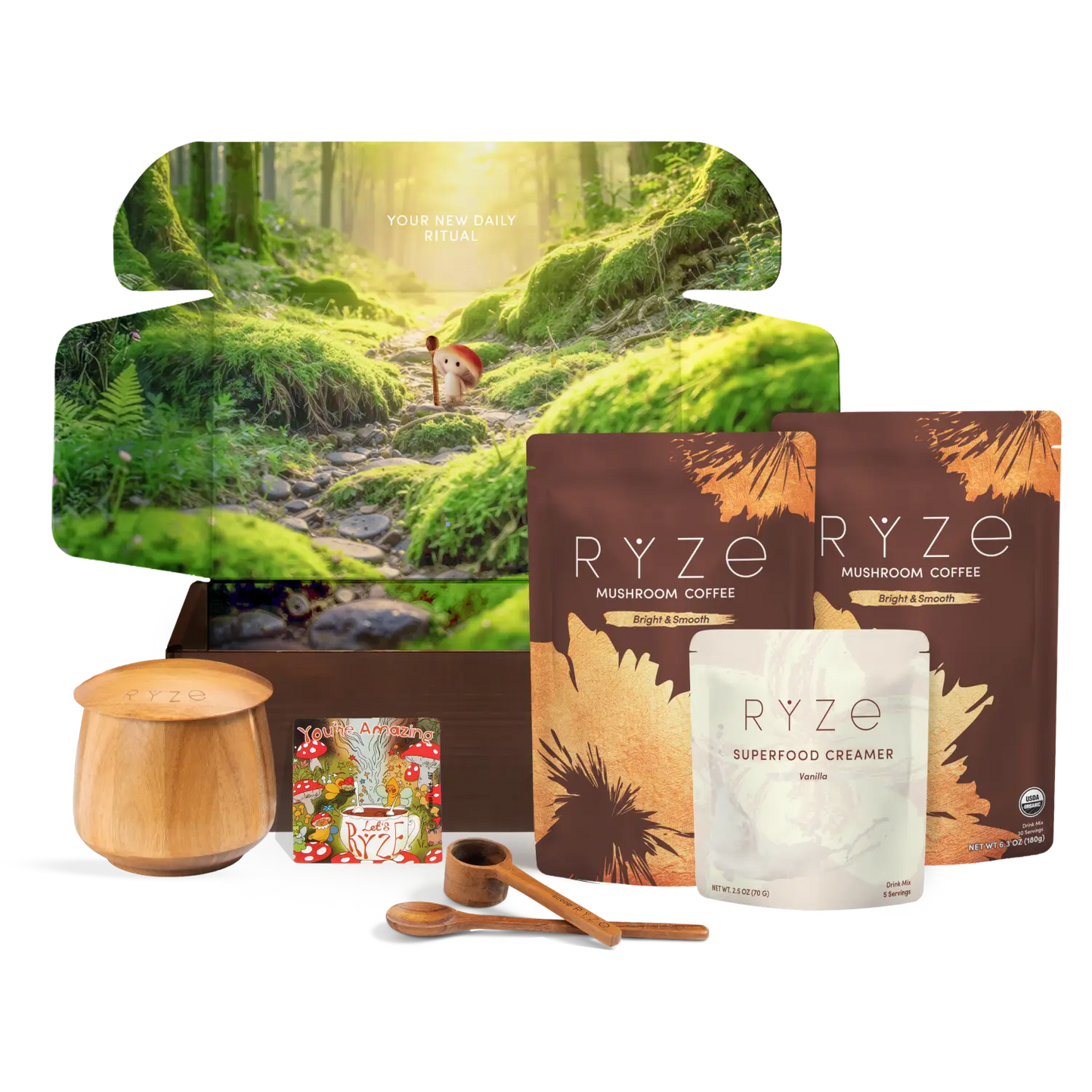Mushroom Coffee Ritual Set (6 Month Plan) - Y41V