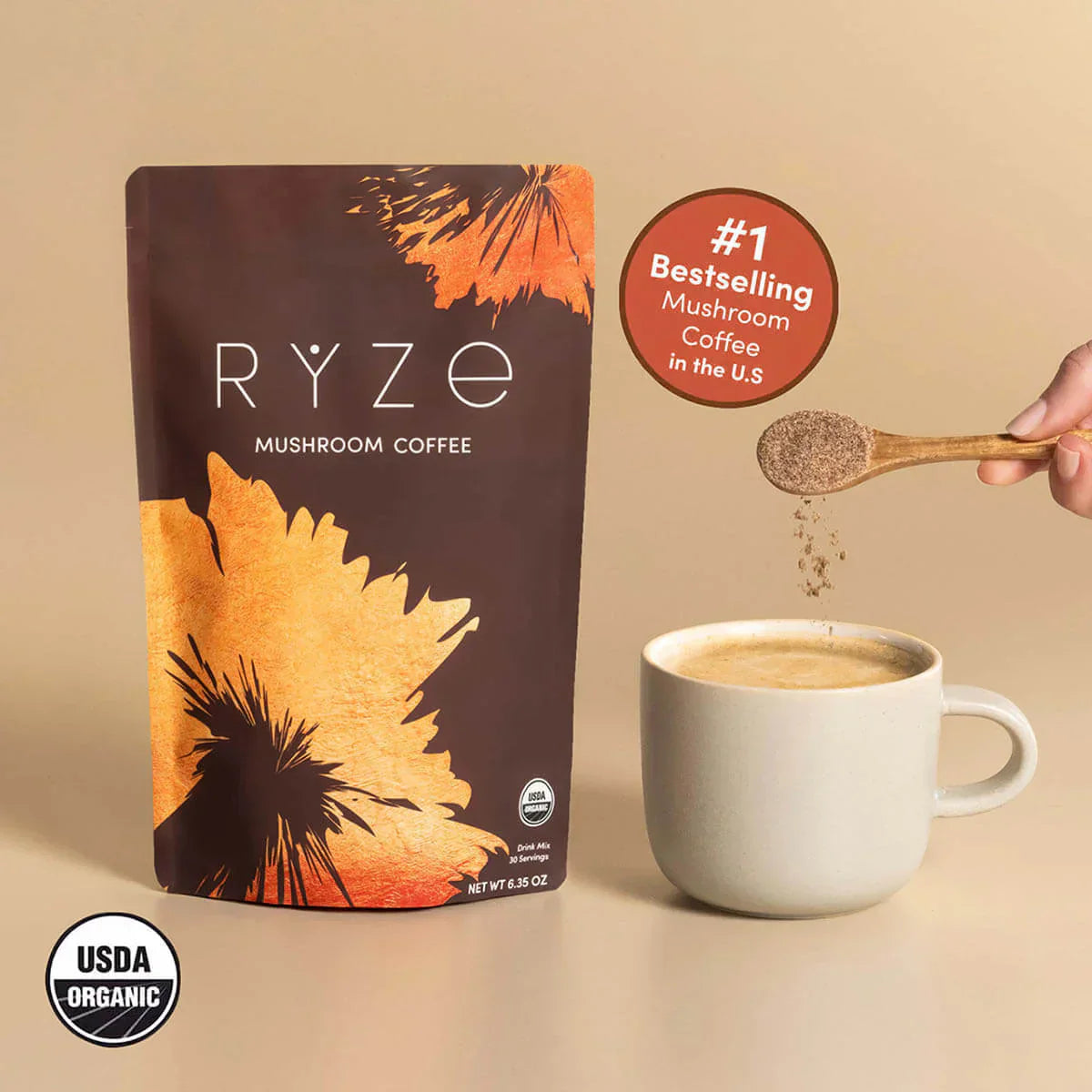 Mushroom Coffee (1 pack - 30 Servings) - GM2Q