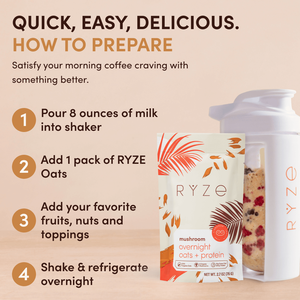 Mushroom Overnight Oats 14 Servings - KCLT