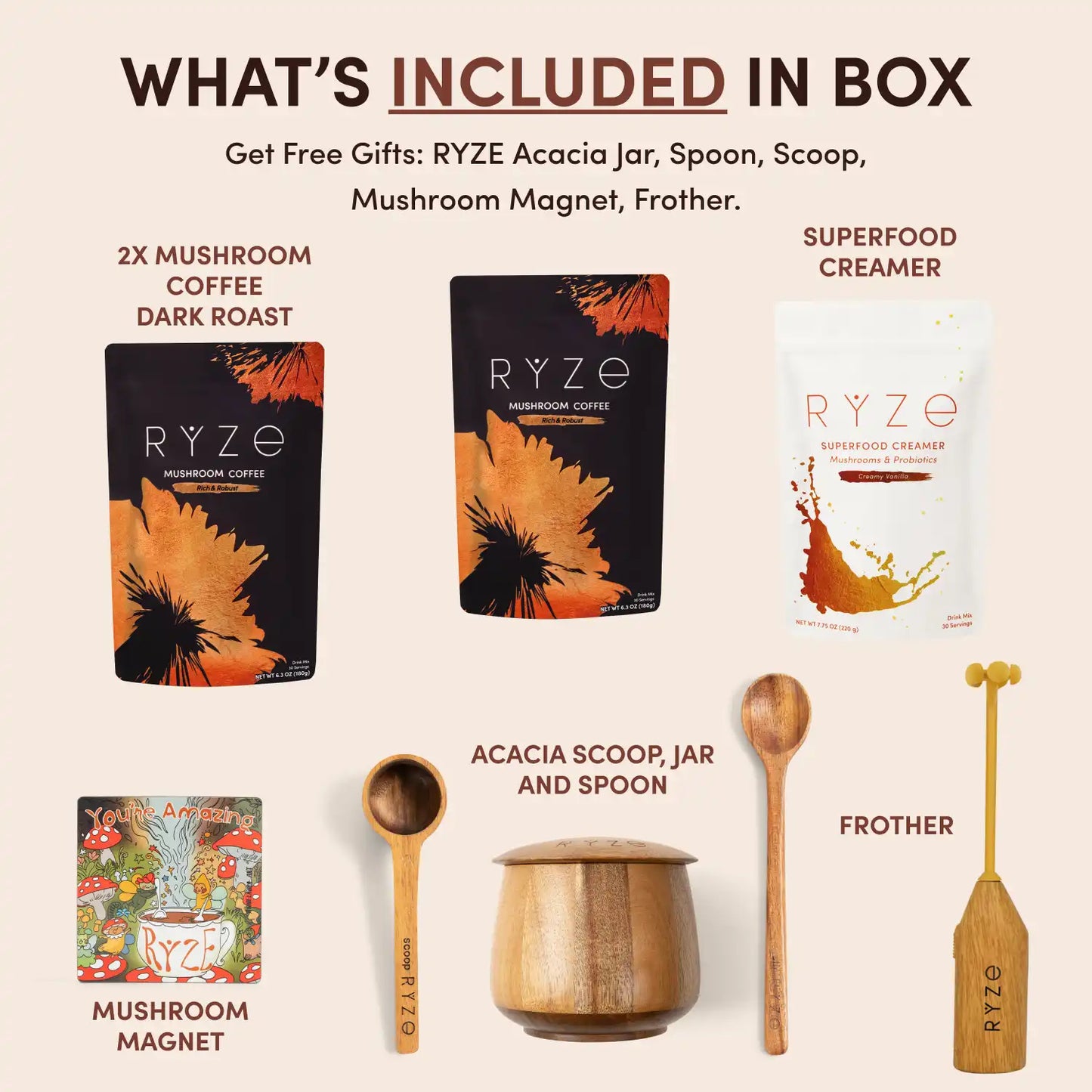 Mushroom Coffee House Blend Ritual Set - YNUR