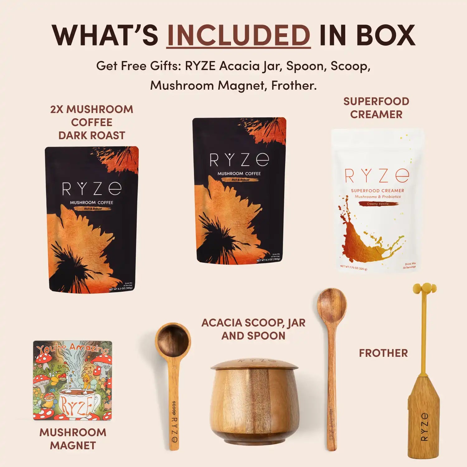 Mushroom Coffee House Blend Ritual Set - YNUR