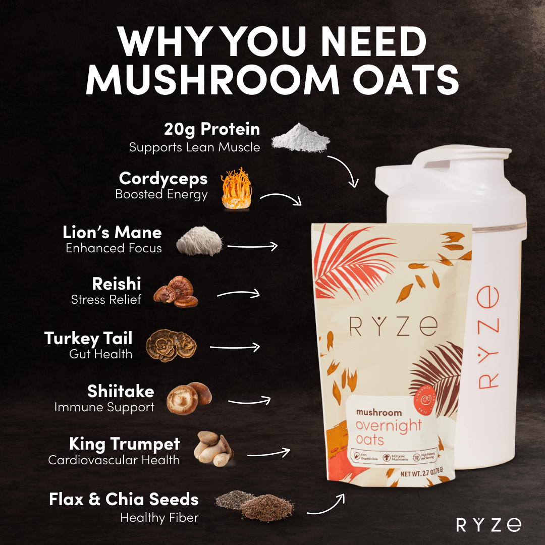Mushroom Overnight Oats Pack (14 Servings) - B01C