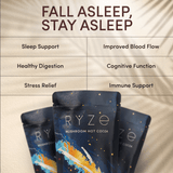 RYZE Hot Cocoa - with 6 Sleep Superfoods to Help Fall Asleep and Stay Asleep - X3XN