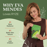 RYZE Mushroom Matcha - with 6 Organic Adaptogenic Mushrooms Grown In USA and Ceremonial-Grade Japanese Matcha - 2DFO