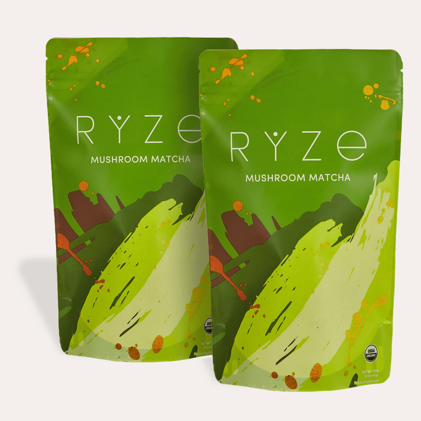 RYZE Organic Mushroom Matcha Starter Kit (60 servings) - B2K7